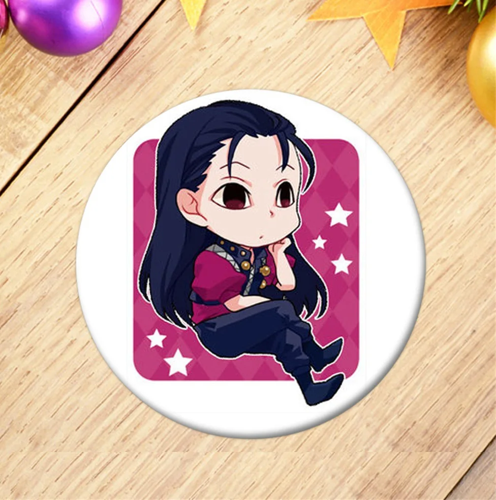 Металлическая брошь в виде мультяшного персонажа Hunter X бейж с дисплеем булавка