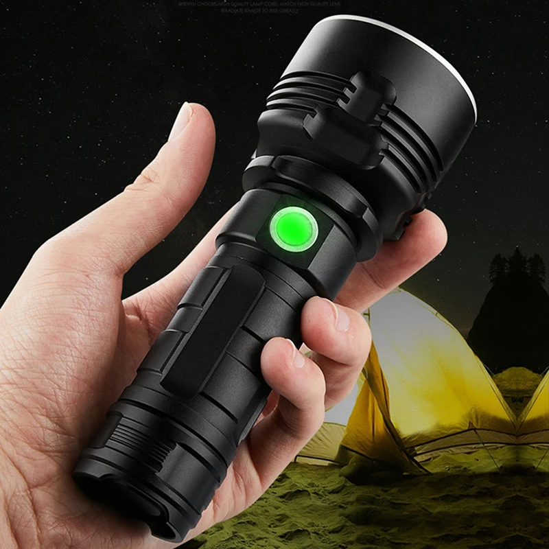 XHP70 L2 перезаряжаемый от USB тактический фонарик супер мощный светодиодный