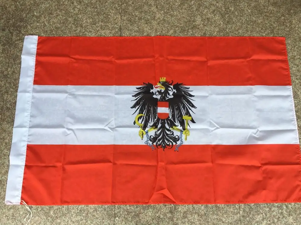 Полиэфирный Печатный австрийский Орел флаги для украшения banner Австрийский флаг