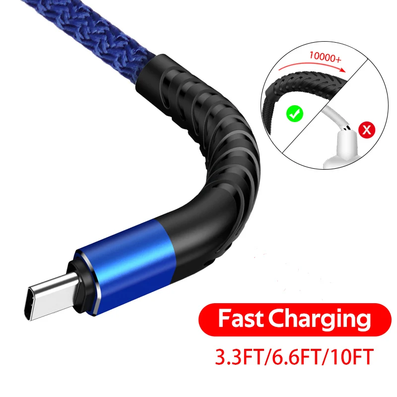 Кабель USB Type-C для быстрой зарядки Huawei P30 Pro Mate20 10 Samsung Xiaomi Redmi Note 7 | Мобильные