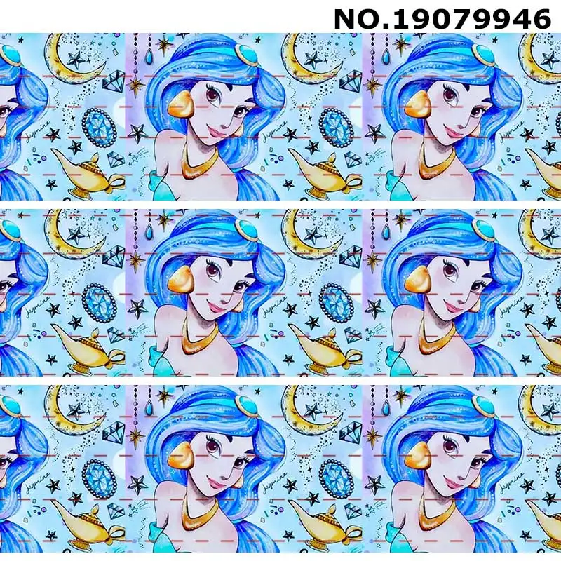 10 ярдов разные размеры мультфильм принцесса напечатал корсаж ленты разноцветный