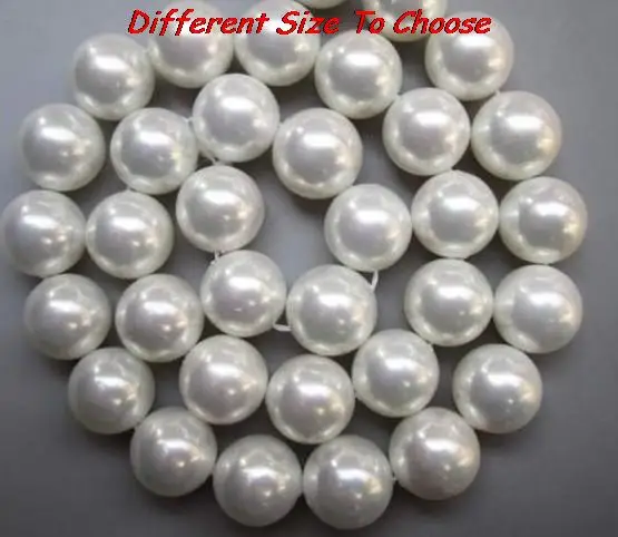 

DIY Imitation Acrylic cd4e white 6mm 8mm 10mm 20mm ABS Round Pearl beads resin Wholesale Jewellry Accessories crystal