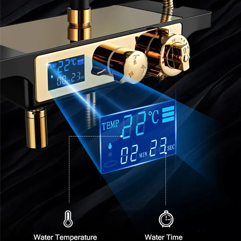 Цифровой душевой набор SDSN интеллектуальная Душевая система для ванной комнаты