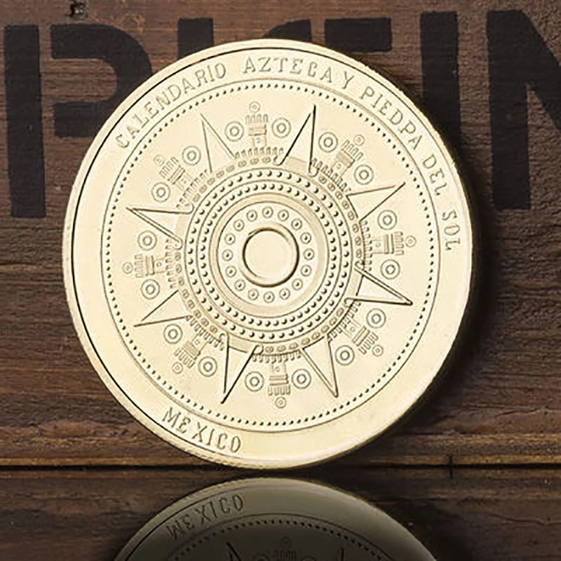 Новинка 2021 золотые и серебряные памятные монеты Maya мексиканская пирамида Ацтек