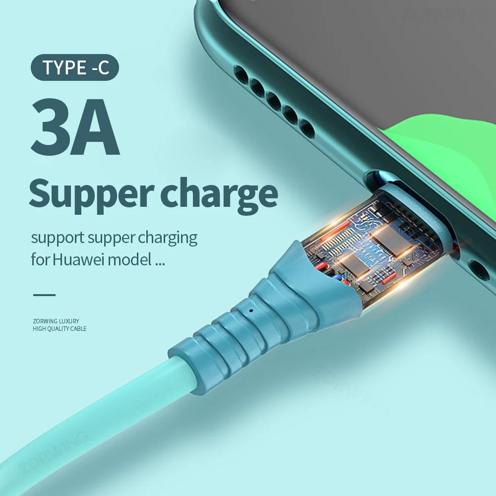 

USB Cable Micro Type C For iPhone 12 11 Pro XS MAX X XR 8 7 6 6S 5s Fast Charging Charger Mobile Phone Data Cable Wire Cord LED