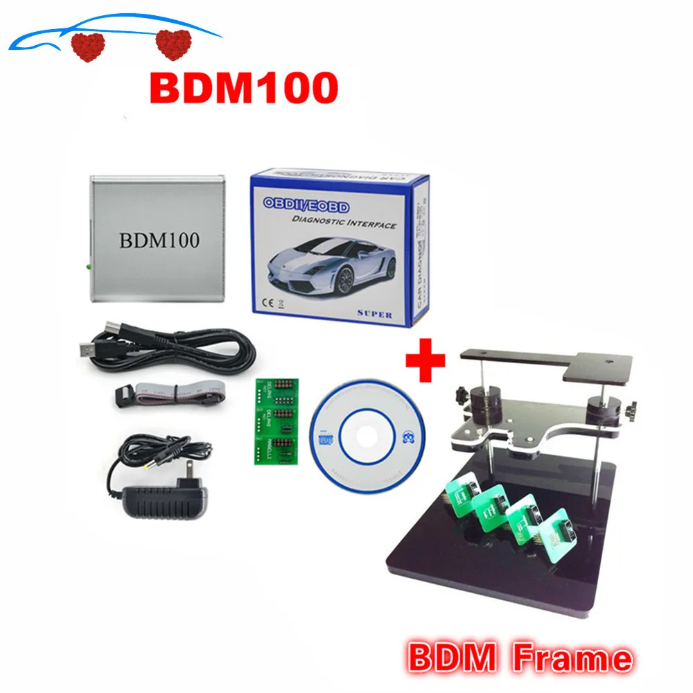 Новый BDM 100 ECU 1255 программатор BDM100 CDM1255 + Рамка с адаптерами набор подходит для