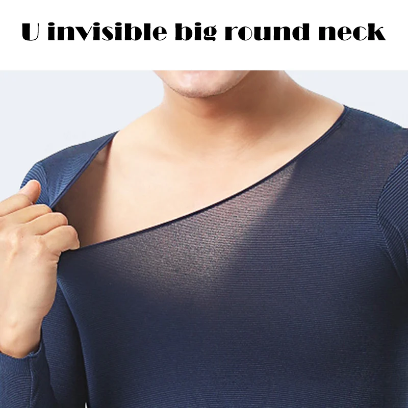 Мужские Бесшовные эластичные термалы внутренняя одежда постоянная температура