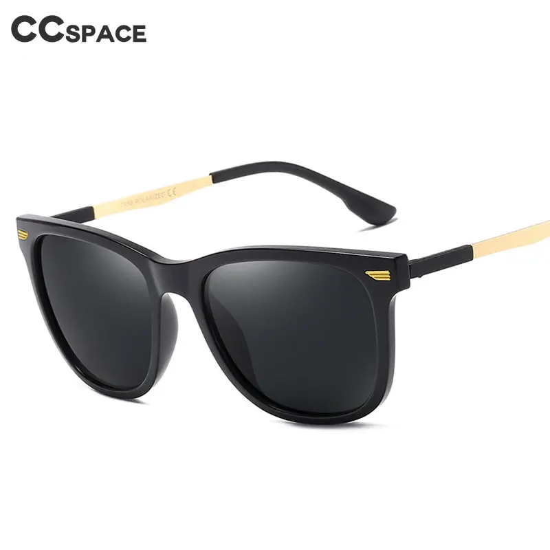 45973 пластиковые титановые Ретро квадратные поляризованные солнцезащитные очки