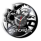 Японский виниловый альбом манга ниндзя шторм, часы с записью для детской комнаты, аниме домашний декор, мультяшный персонаж, часы в стиле ретро