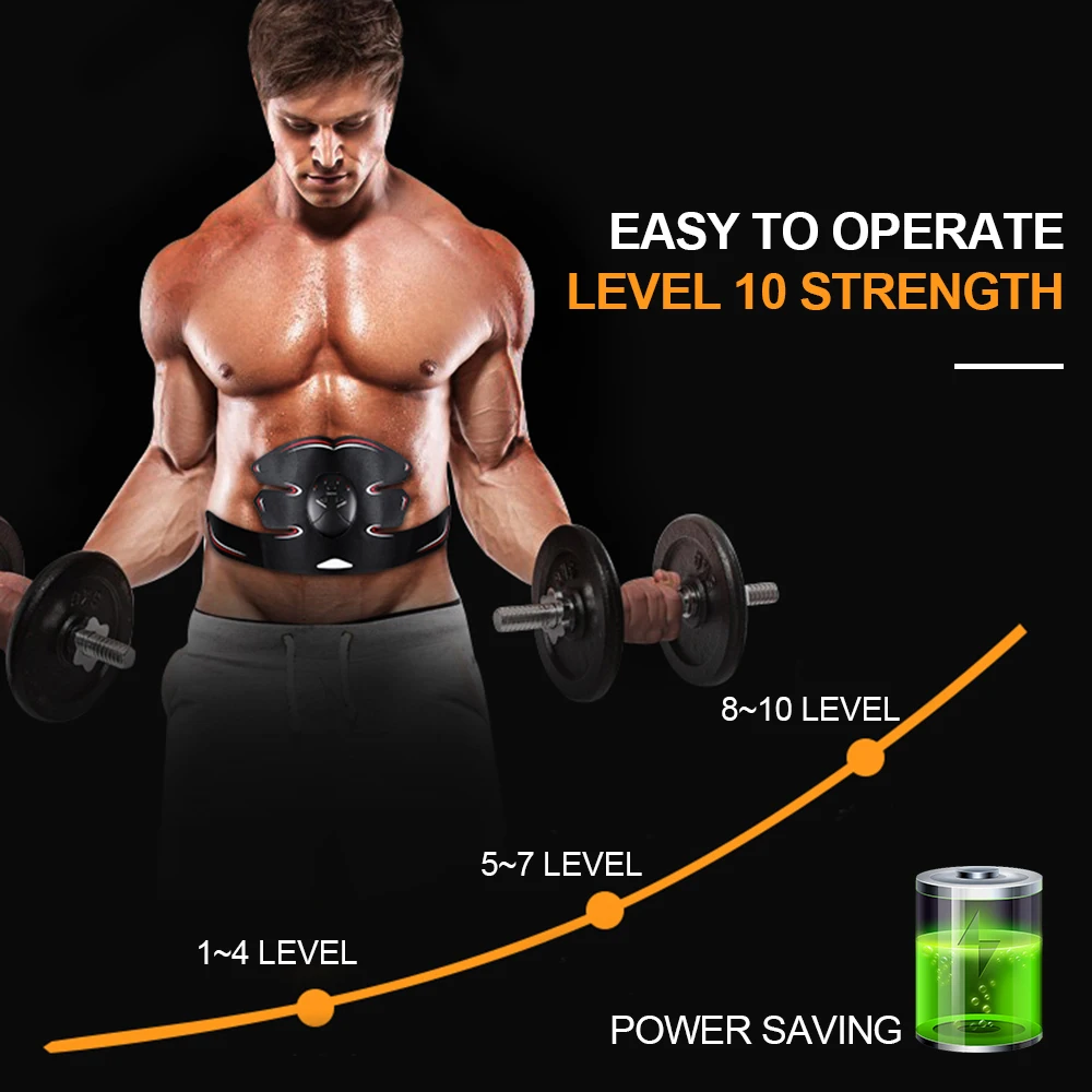 Умный тренажер для мышц стикер брюшного пресса массажер тела фитнеса тренажеры