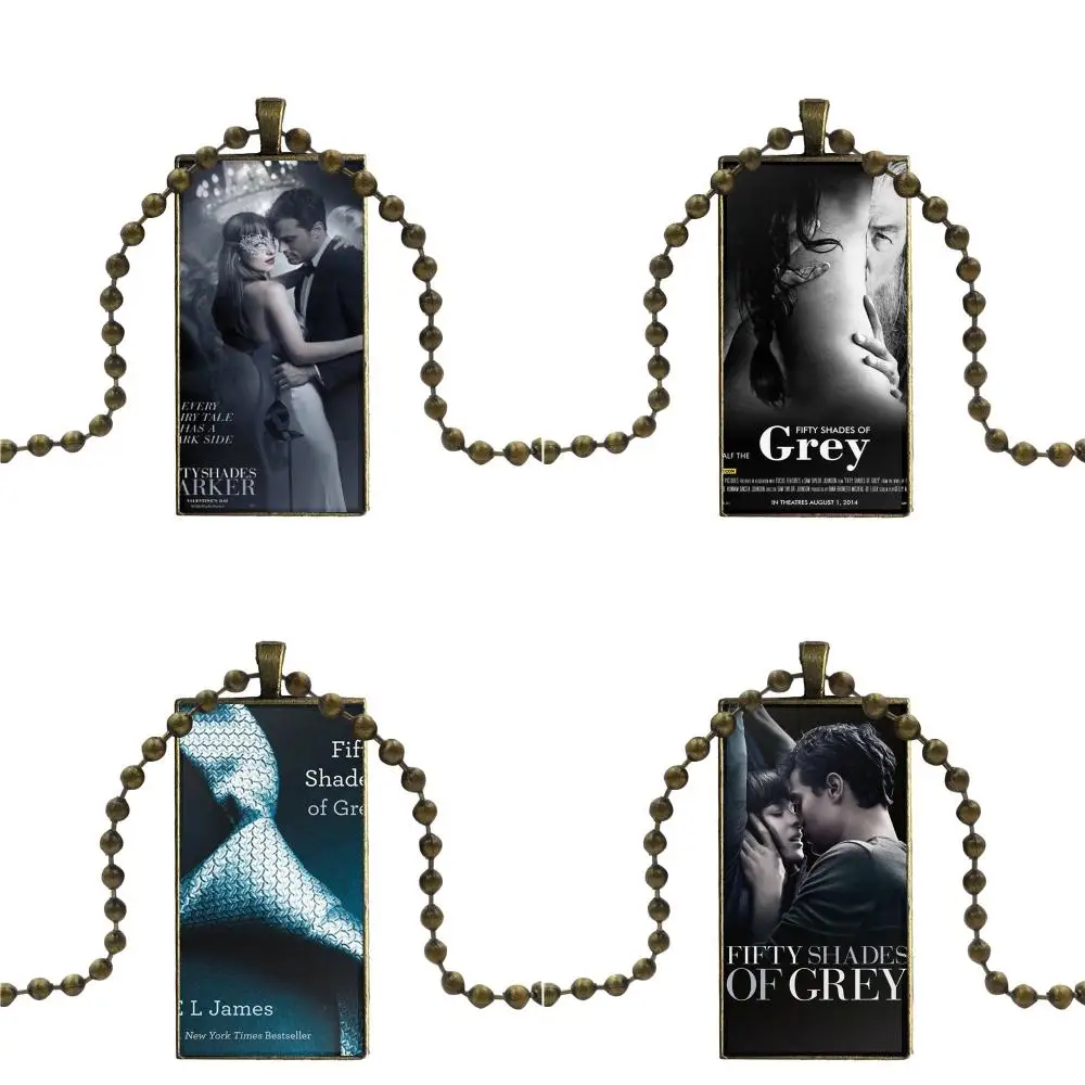 Модные 50 пятидесяти оттенков серого секса для детей бусы стеклянный кулон