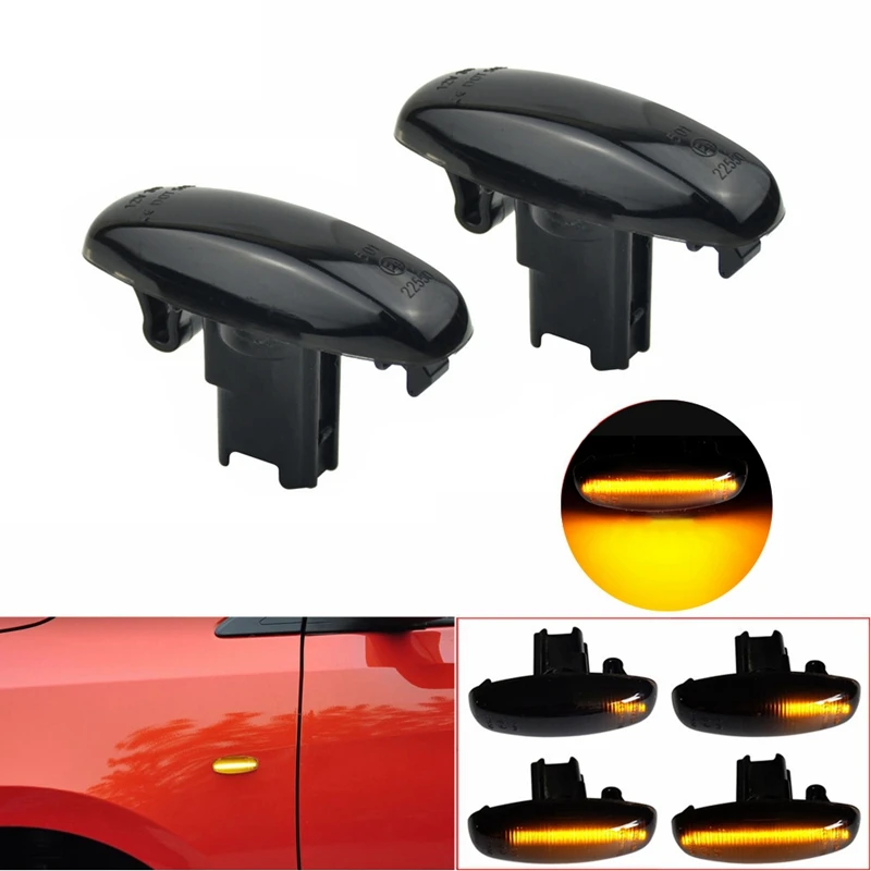 

for Toyota Yaris Vios Car Led Dynamic Side Marker Turn Signal Light Sequential Blinker Light Fender Lamp Light