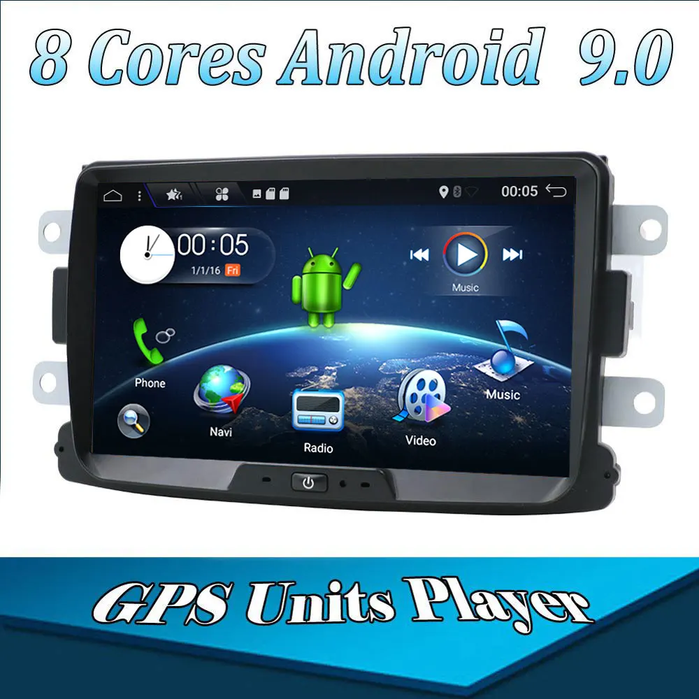 Автомобильная магнитола Android 9,0 Automotivo 1 Din для Dacia/Sandero/Duster/Captur/Lada/Xray 2/Logan 2 gps rom 32G