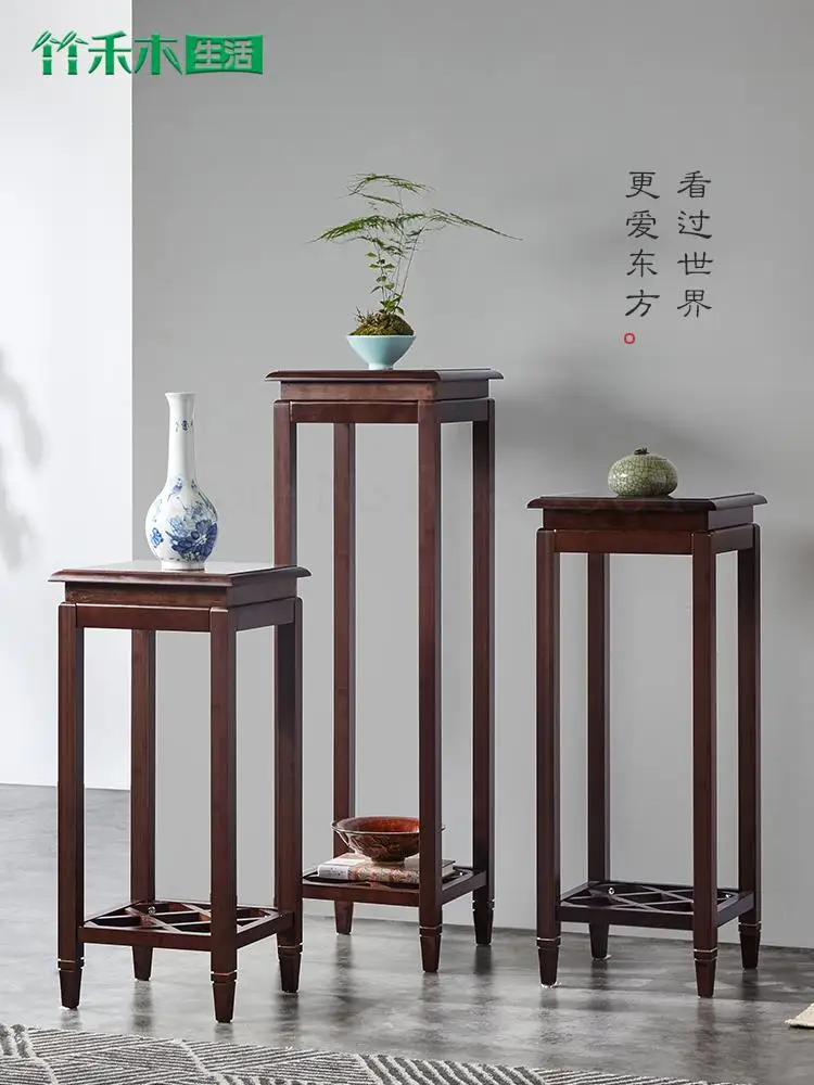 Подставка для цветов зеленая Роза гостиной двойная бамбуковая антикварная рамка