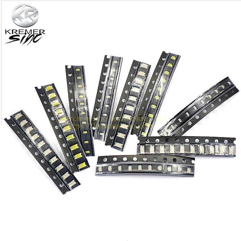 20 шт SMD светодиодный 0603 0805 1206 0402 светильник бусины яркий красный цвет зеленый