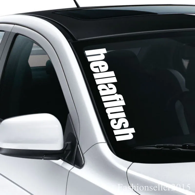 Универсальная hellaflush передняя сторона лобовое стекло баннер наклейка виниловая