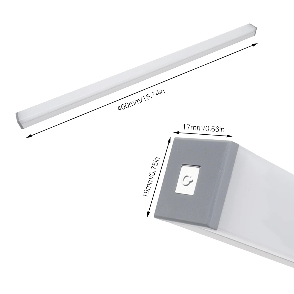 40 светодиодов под шкаф светильник Теплый/белый кровать лампа USB Перезаряжаемый