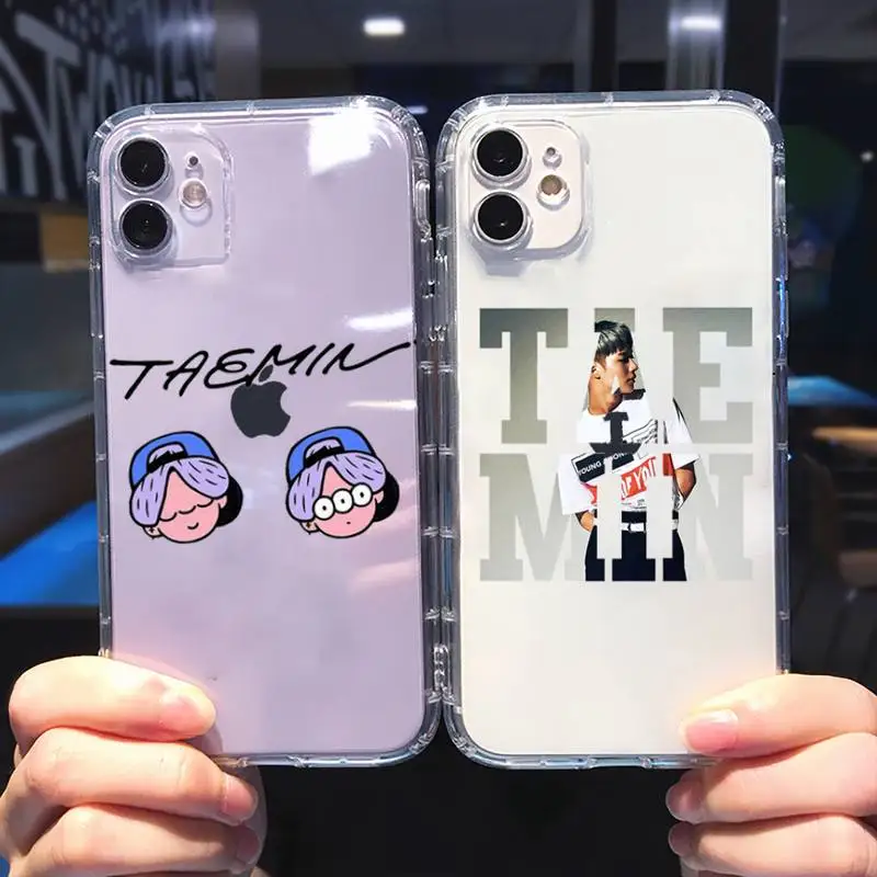 

kpop Shinee Taemin Phone Case For iphone 12 11 8 7 6s 6 5 5s 5c se plus mini x xs xr pro max Transparent soft