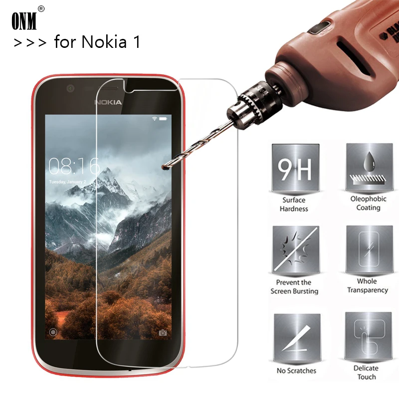 2.5D 0,26 мм 9H Премиум Закаленное стекло для Nokia 1 Защитная пленка для Nokia 1