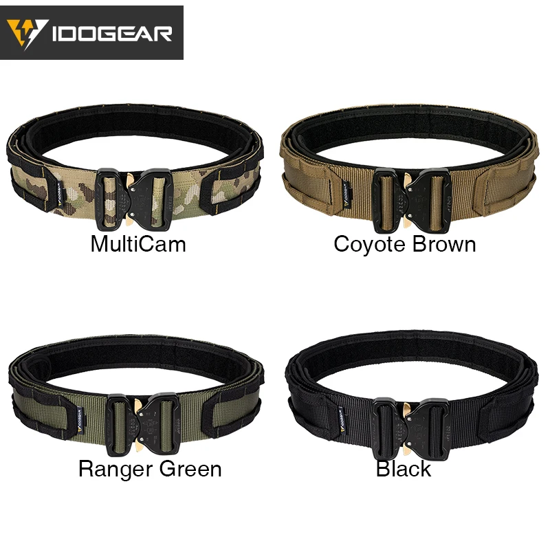 IDOGEAR 2 дюймов Охота боевой пояс металлический Кобра пряжки долг MOLLE тактические
