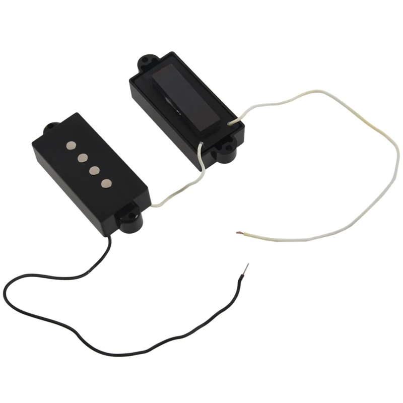 1 Набор 4 струны бесшумный пикап черный для точности P Замена баса | Спорт и