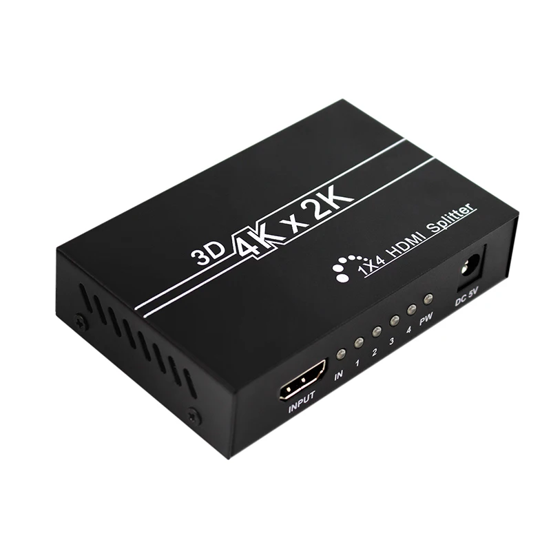 Сплиттер усилитель HFES 4K 3D Hdmi 1 в 4 выхода переключатель для o HDTV Full HD 1080P
