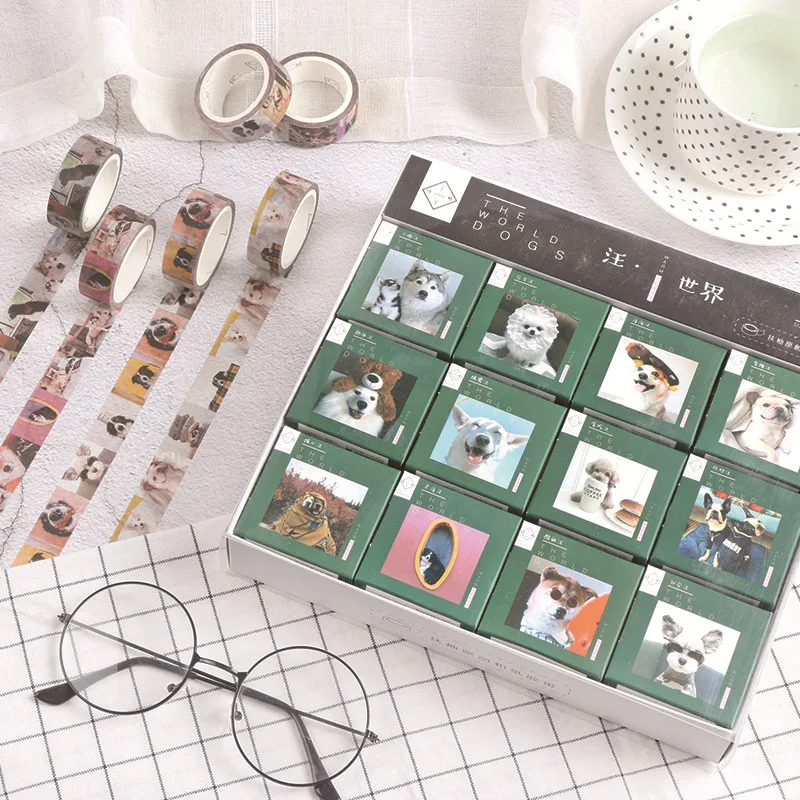 1 5 см собачий мир Сибирского Хаски декоративная лента Washi DIY Скрапбукинг