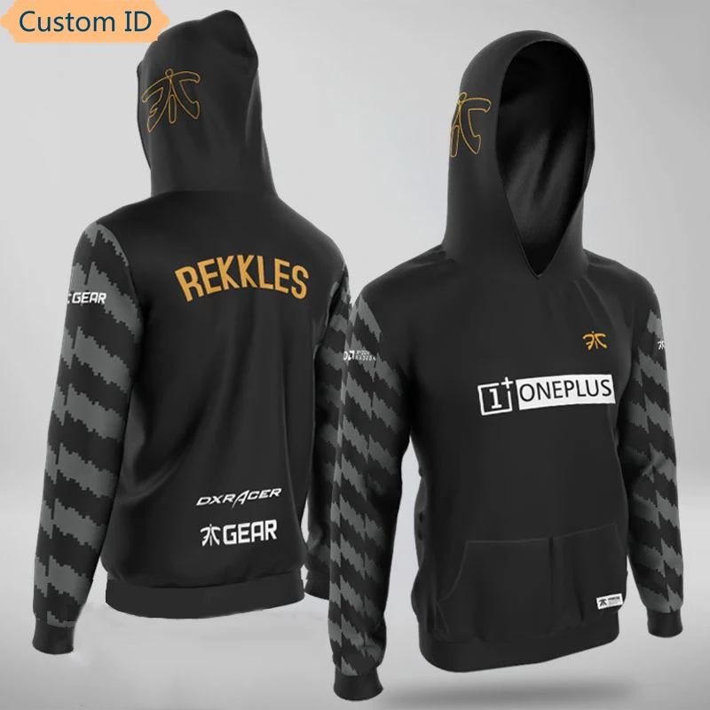 

Fnatic Hoodies Esports Team Fashion Print Sweatshirt Men Women Custom ID Zipper Hoodie Game LOL CSGO DOTA Pro Player Jacket Coat
