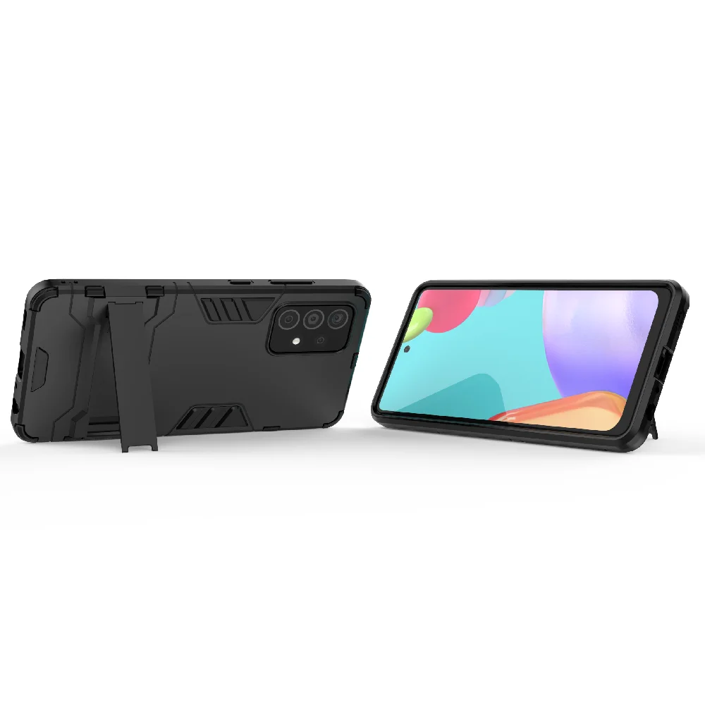 

For Samsung Galaxy A52 Case Cover for Samsung Galaxy A52 5G Cover Kickstand Robot Armor Shell Coque Hard Protective Phone Case