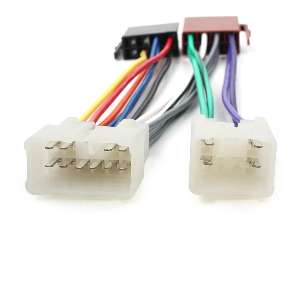 Автомобильная стереосистема 2 шт. Комплект двойной Din для приборной панели и жгут