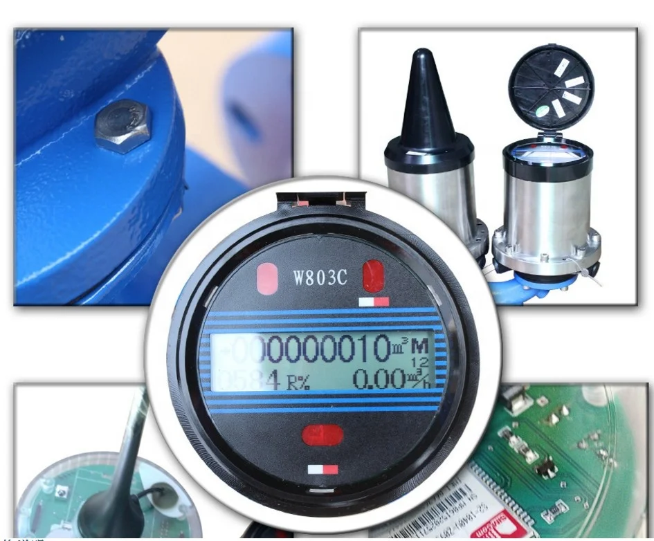 

GPRS wireless remote electromagnetic flowmeter with water-proof display head