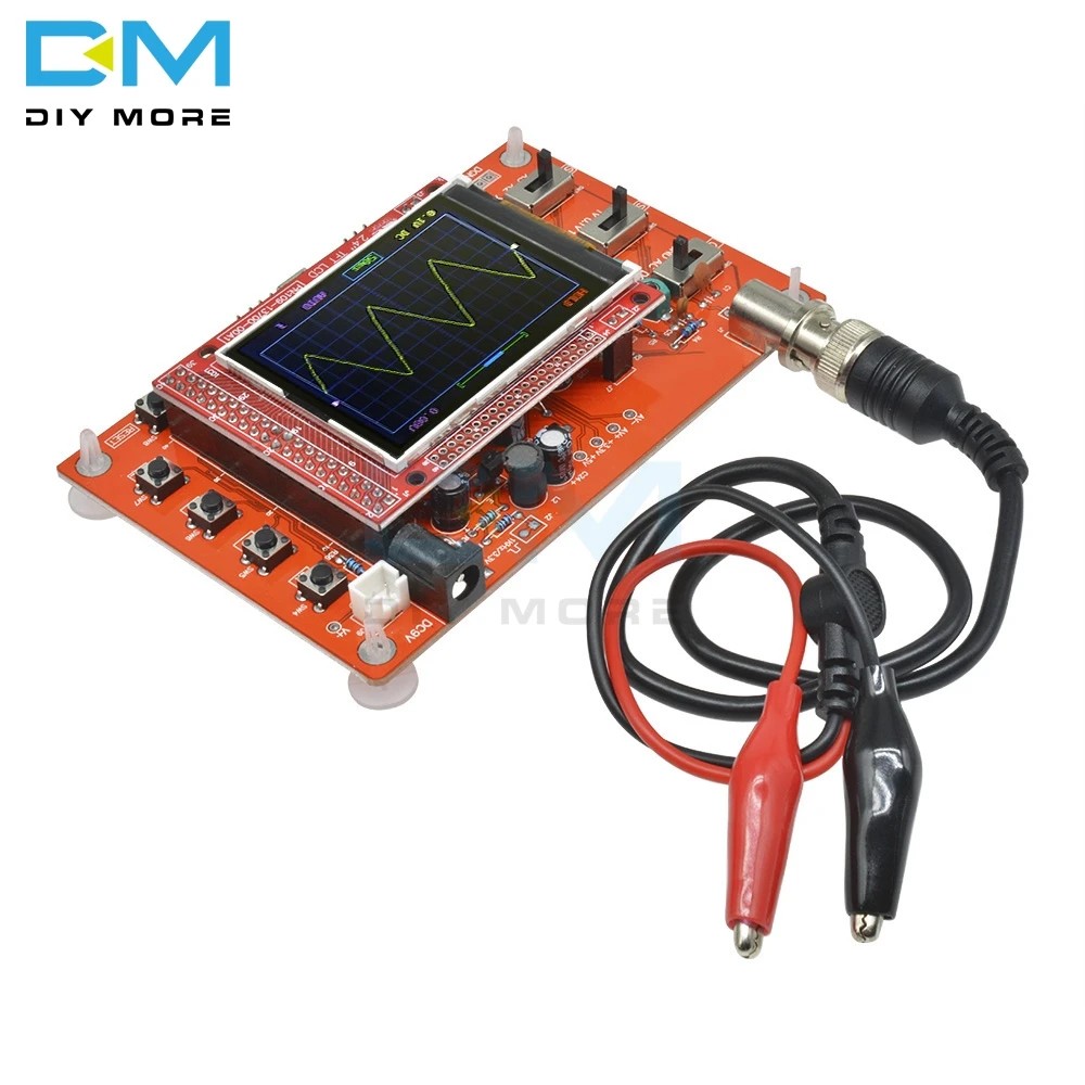 Полностью сваренный цифровой осциллограф TFT 2 4 &quot(1 мс/с) + зонд B1 STM32F103C8 чип 12Bit 1Msps