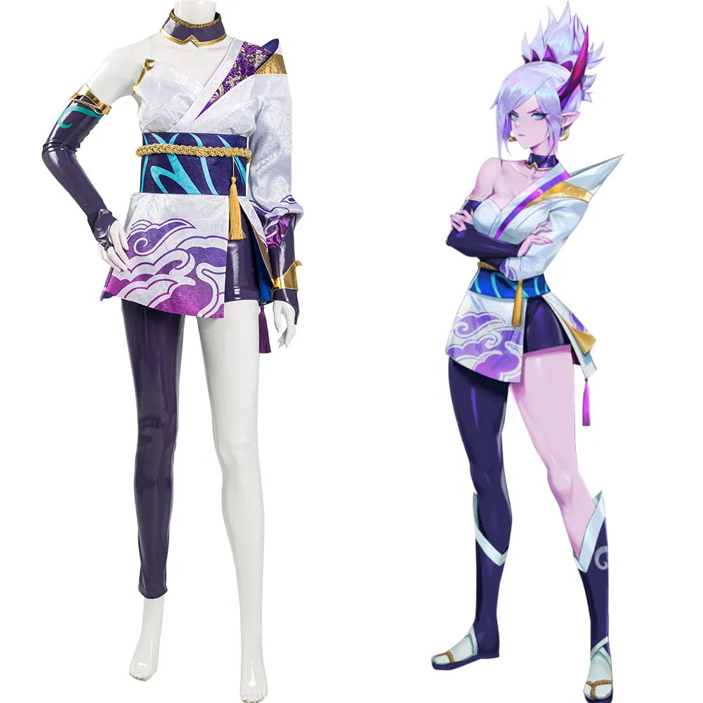 

NEW 2020 LoL Spirit Blossom Riven New Skin Cosplay Costumes Halloween Carnival Costom Made Suit women girl summer dress clothes