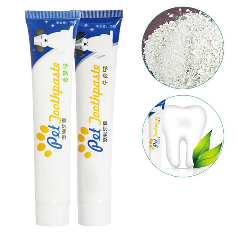 

Pet Teeth Cleaning Supplies,Dog Healthy Edible Toothpaste for Oral Cleaning and Care
