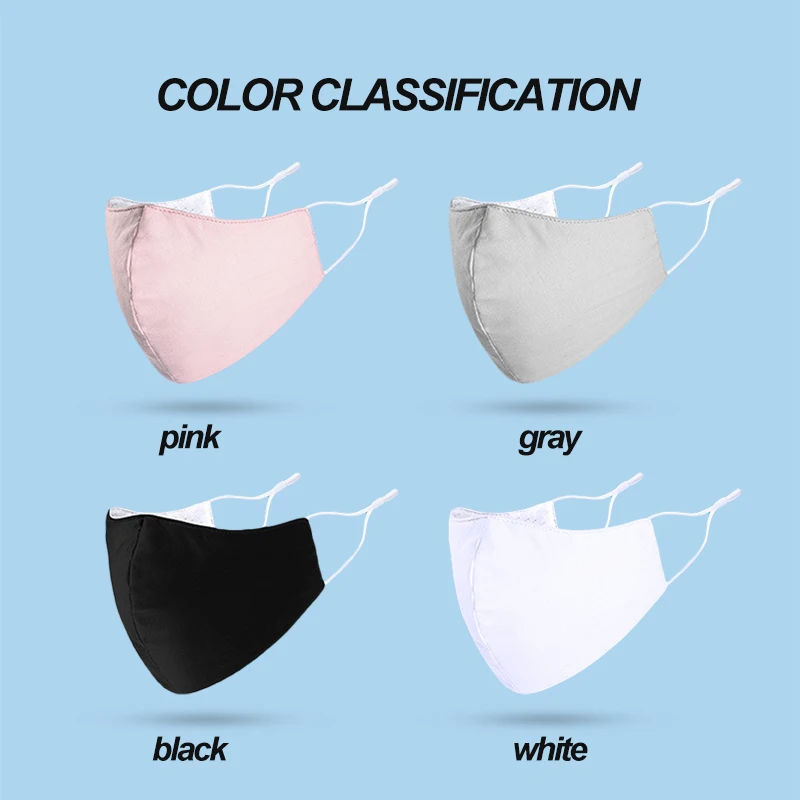 Водонепроницаемая и хлопковая маска унисекс моющиеся черные маски для лица