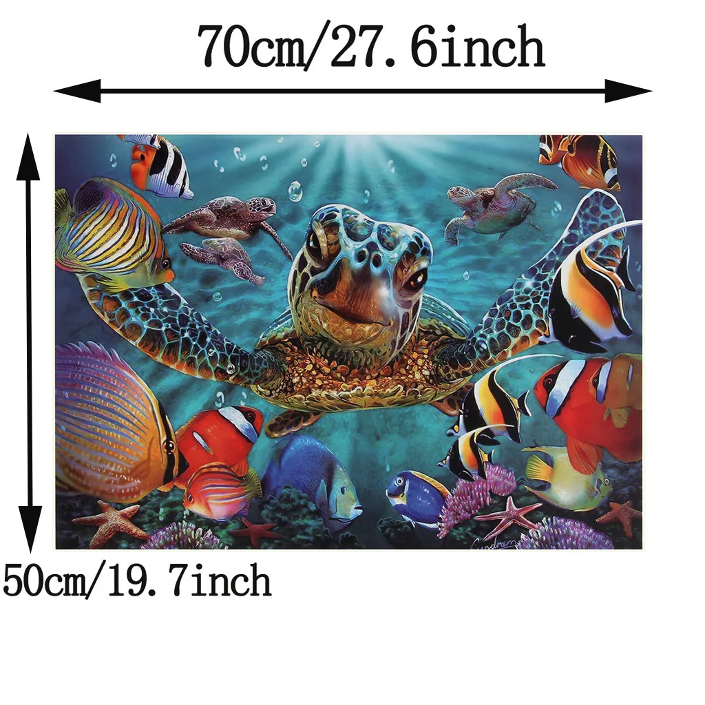 Пазл 1000 шт. большая черепаха развивающая интеллект для взрослых и детей пазл из