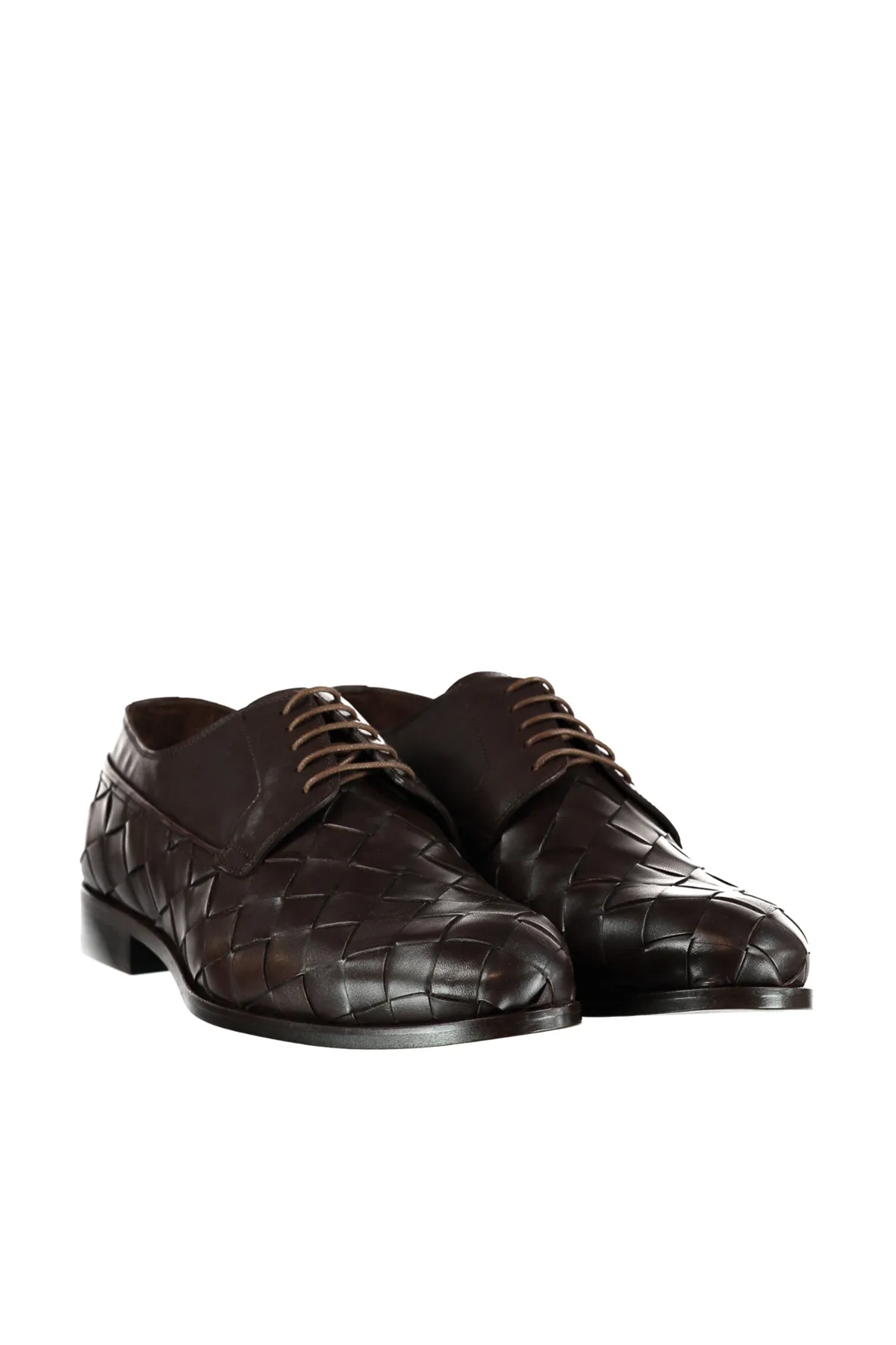 Мужская обувь из натуральной кожи с жемчугом цвет коричневый 120130002129|Туфли| |