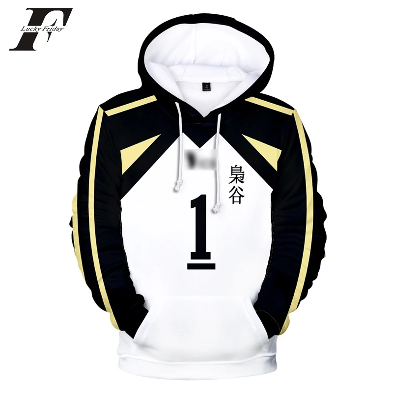 Аниме Haikyuu толстовка с капюшоном для мужчин/женщин 3D Косплей Толстовка Хината