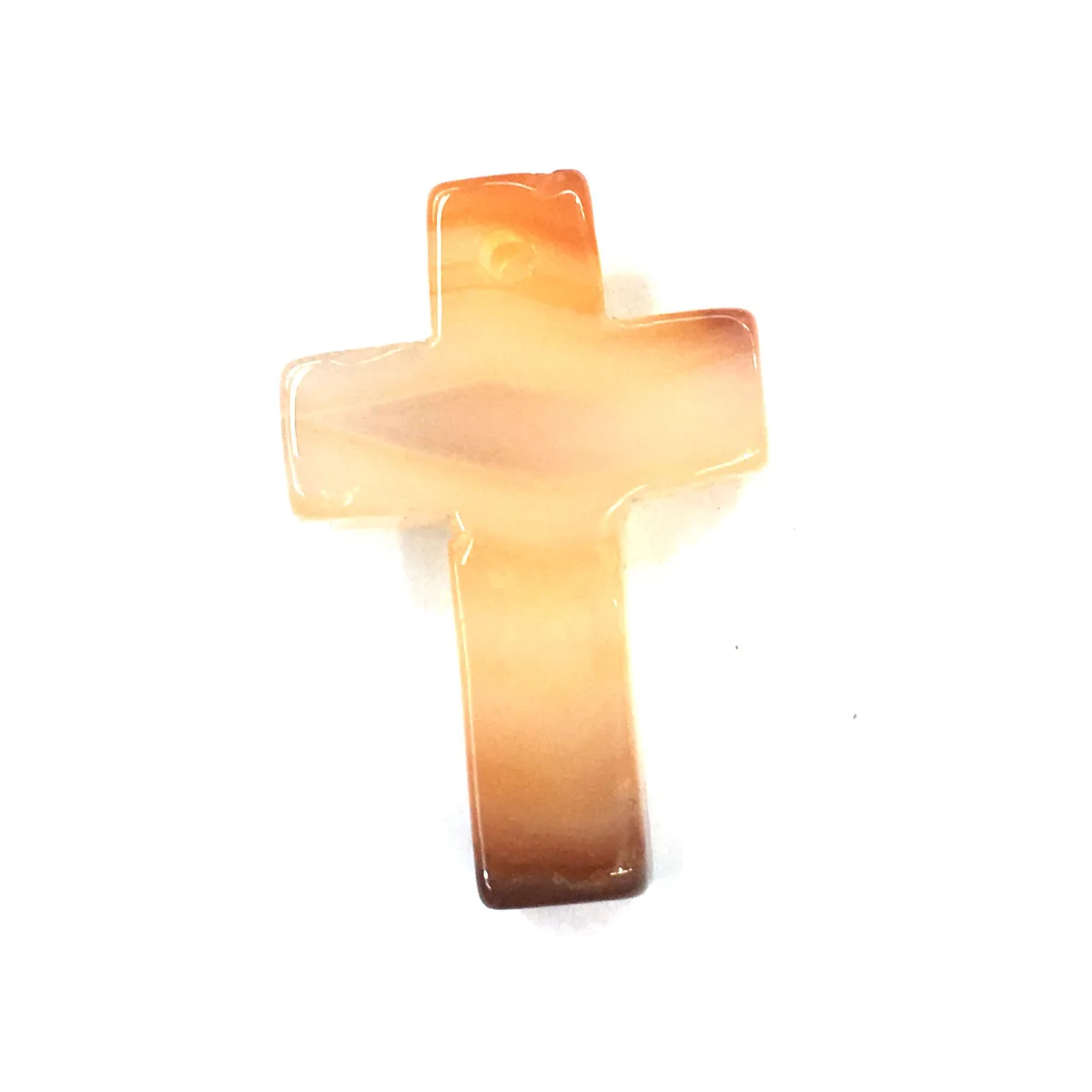 Подвеска из натурального камня Хрустальный Агат подвеска в форме Креста для