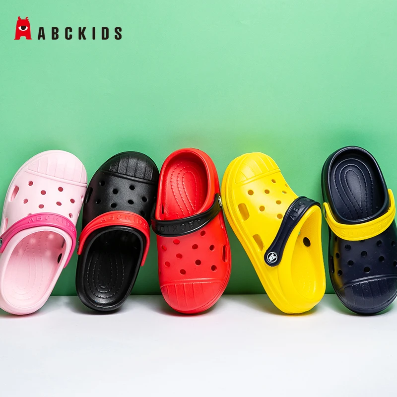 ABCkids/Новинка Летние мюли для мальчиков и девочек Детские Нескользящие пляжные