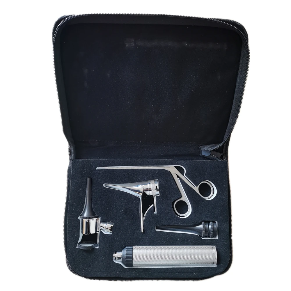 

ENT kit set Veterinary vaginal speculum/otoscope/Operative forceps set With Free LED Bulb