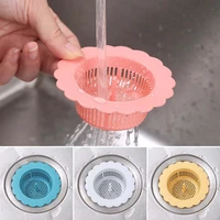 1pcs kitchen water laundry stopper cap silicone sink collect bath stopper floor plug strainer drain sewer hair filter
