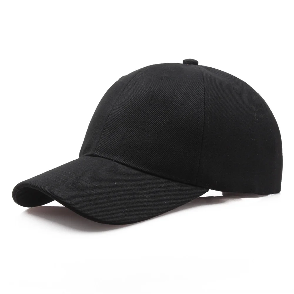 Кепки черные однотонные для бейсбола кепки повседневные кепки унисекс в стиле хип-хоп