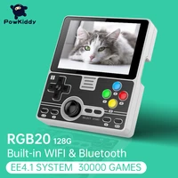 powkiddy new rgb20 3 5 ips full fit screen built in wifi module multiplayer online rk3326 open source handheld game console