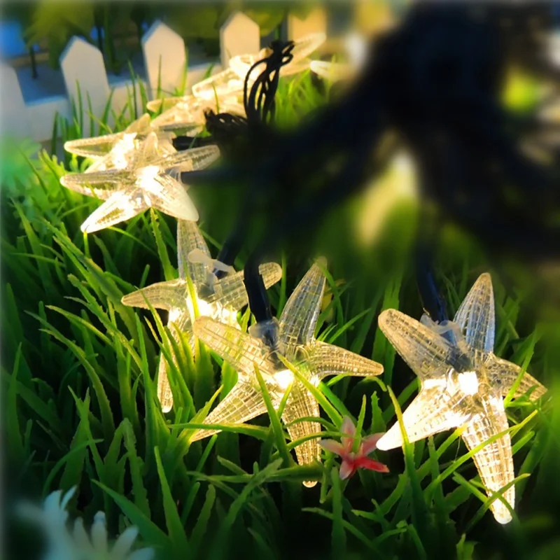 Household Solar Light Strings Star Shape 35 LED Outdoor Waterproof Christmas Decoration | Дом и сад