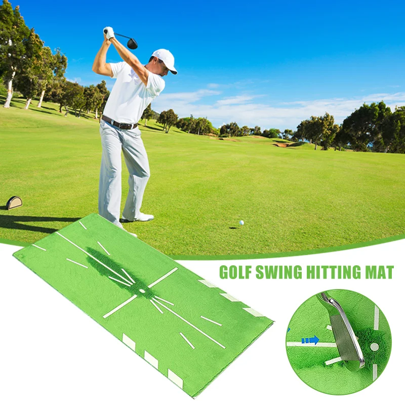 

Hot Golfs Training Hitting Mat Flannel Golfs Training Aid Pad Simulators Game Home Office Outdoor Use 30x60cm DO2