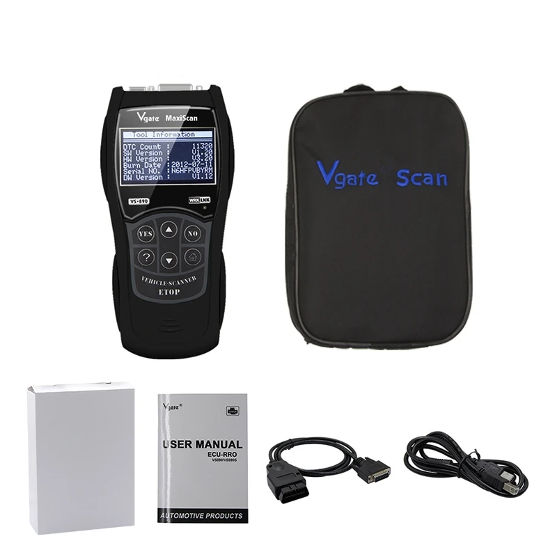 Vgate ScanTool VS890 OBD2 автомобильный детектор Maxiscan OBD II считыватель кодов ошибок