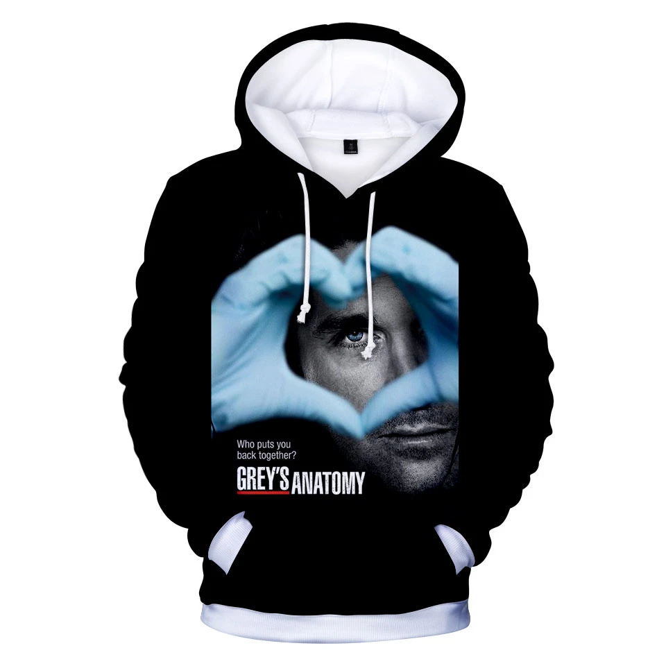 

Luxury Popular Tumblr Grays Anatomy Children Birthday Gift Funny Men's/women's 3D Print Hoody Sweatshirt Gray's Anatomy Hoodie