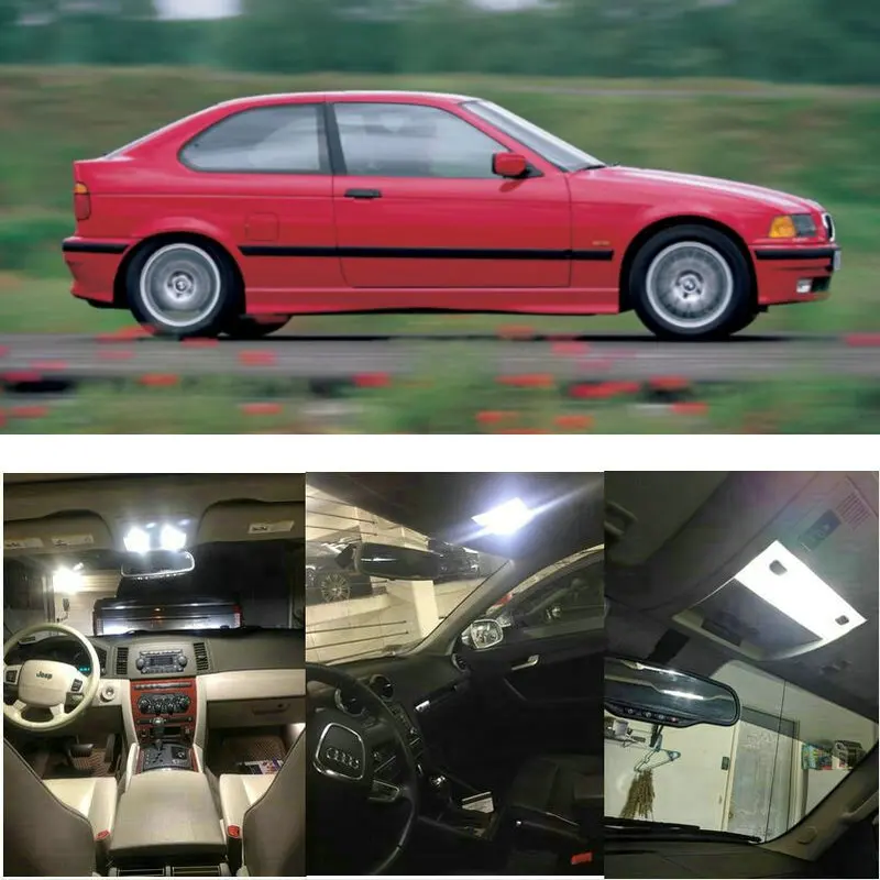

9x LED interior lighting complete set For BMW 3er E36 Compact reading light rear lights error free
