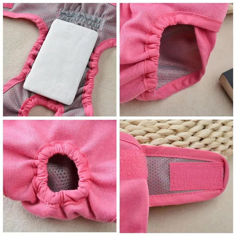 Подгузник для собак из чистого хлопка многоразовые регулируемые подгузники